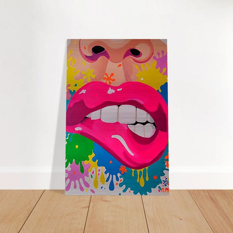 Da Vinci Pop Art Wall Art - Brushed Aluminum Print - 50x75 cm / 20x30″ - 