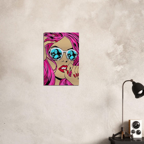 Da Vinci Pop Art Wall Art - Brushed Aluminum Print - 40x60 cm / 16x24″ - 