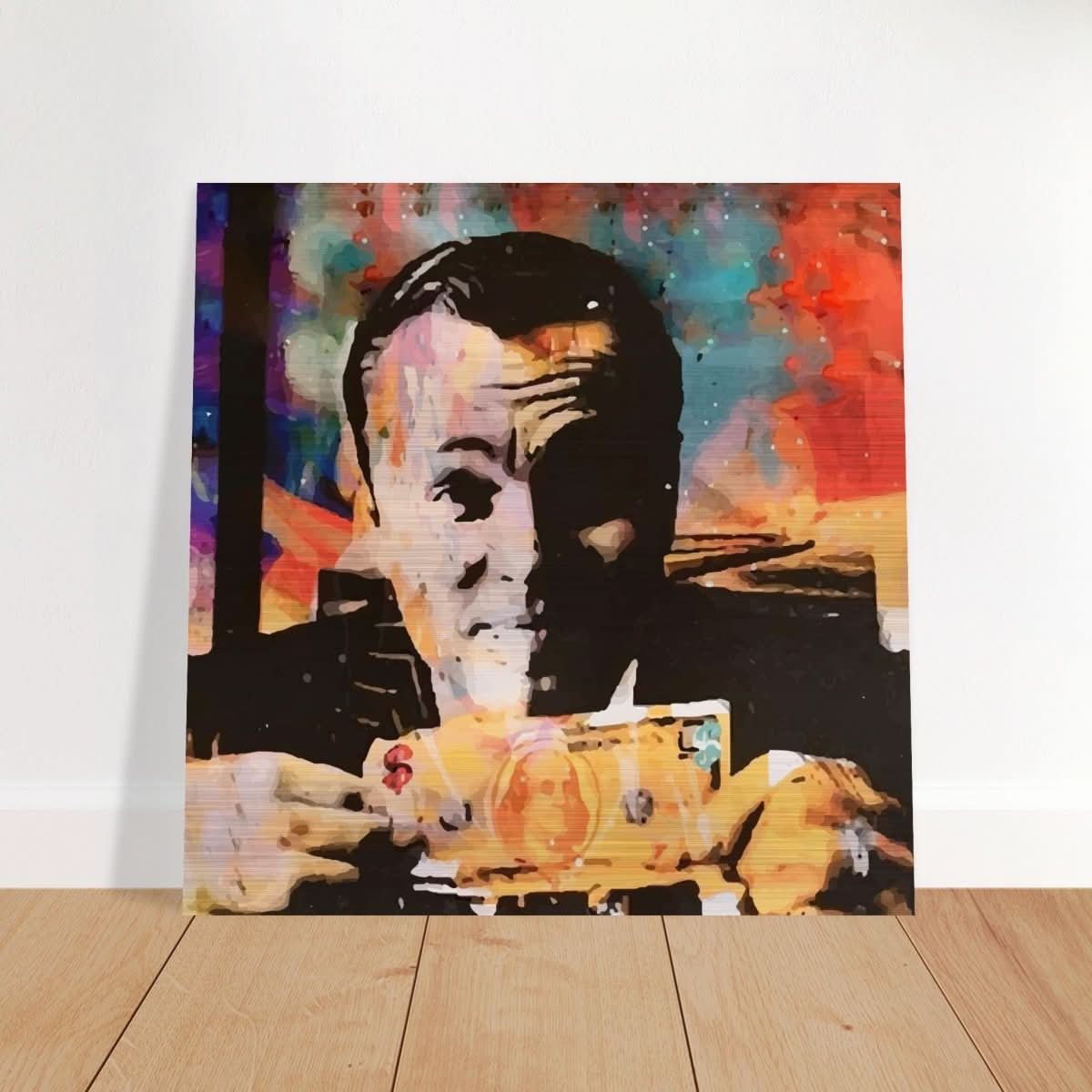 Da Vinci Pop Art Wall Art - Brushed Aluminum Print - 40x40 cm / 16x16″ - 
