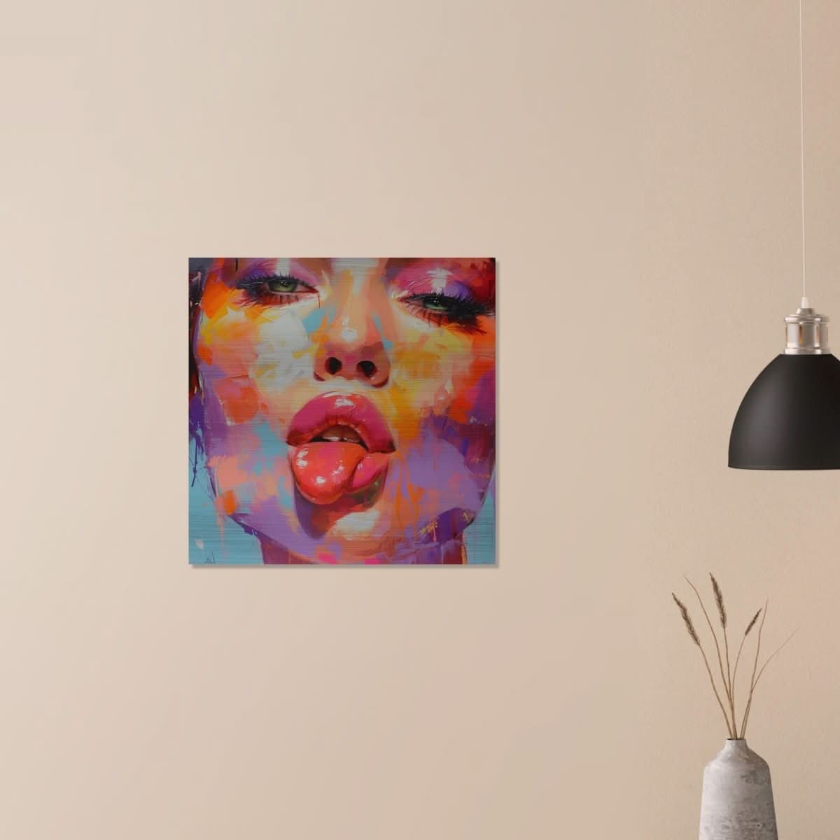 Da Vinci Pop Art Wall Art - Brushed Aluminum Print - 60x60 cm / 24x24″ - 