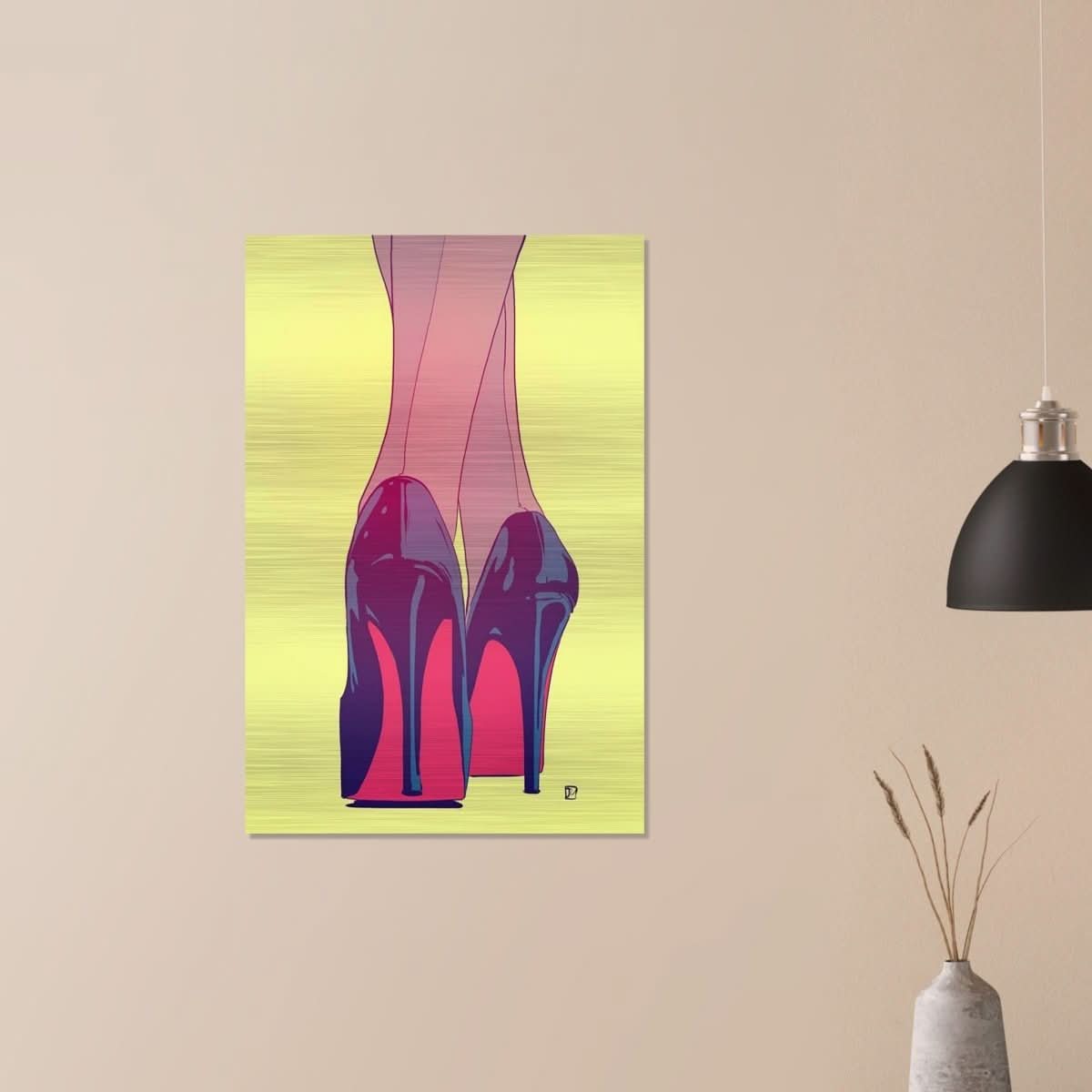 Da Vinci Pop Art Wall Art - Brushed Aluminum Print - 60x90 cm / 24x36″ - 