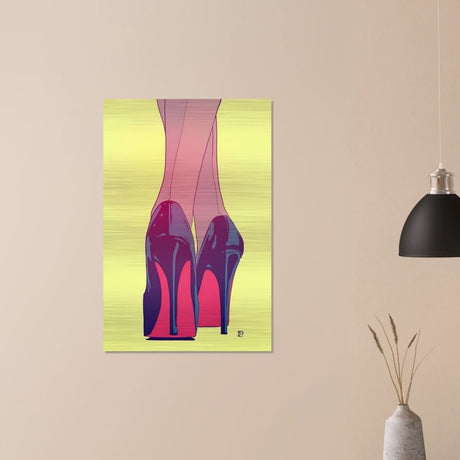 Da Vinci Pop Art Wall Art - Brushed Aluminum Print - 60x90 cm / 24x36″ - 