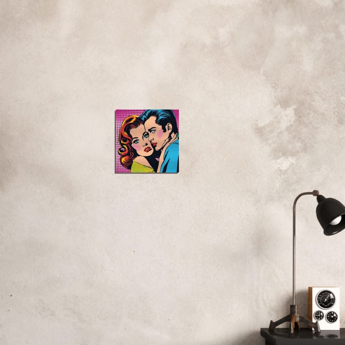 Da Vinci Pop Art Wall Art - Brushed Aluminum Print - 30x30 cm / 12x12″ - 