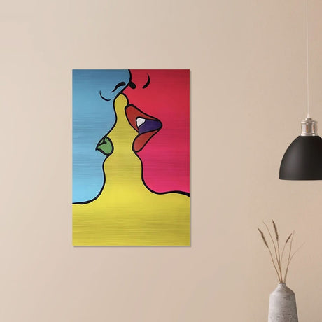 Da Vinci Pop Art Wall Art - Brushed Aluminum Print - 60x90 cm / 24x36″ - 