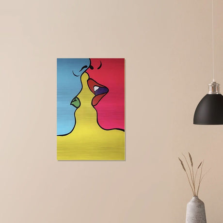 Da Vinci Pop Art Wall Art - Brushed Aluminum Print - 50x75 cm / 20x30″ - 