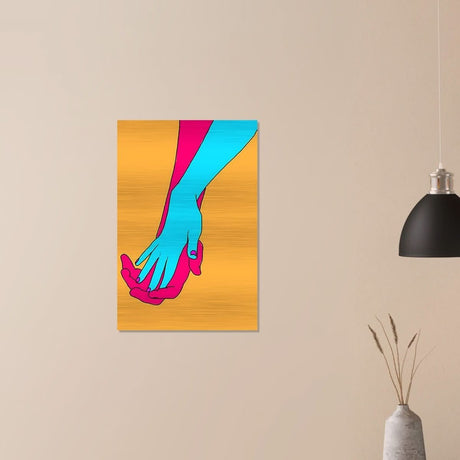 Da Vinci Pop Art Wall Art - Brushed Aluminum Print - 50x75 cm / 20x30″ - 