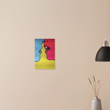 Da Vinci Pop Art Wall Art - Brushed Aluminum Print - 30x45 cm / 12x18″ - 