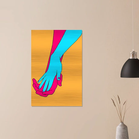 Da Vinci Pop Art Wall Art - Brushed Aluminum Print - 60x90 cm / 24x36″ - 