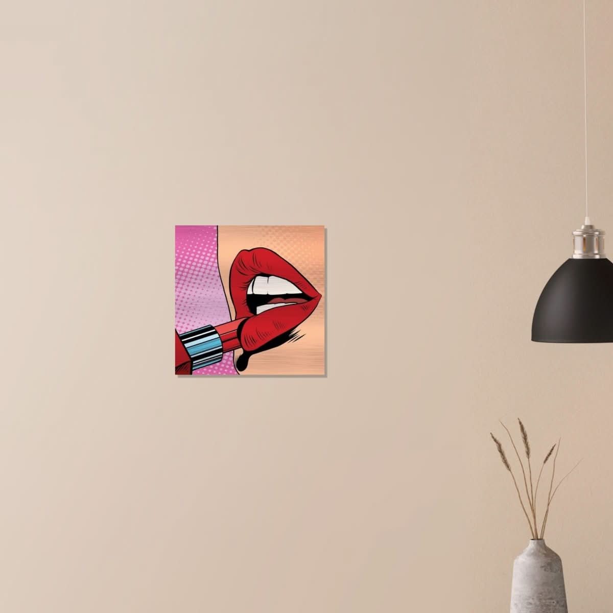 Da Vinci Pop Art Wall Art - Brushed Aluminum Print - 40x40 cm / 16x16″ - 
