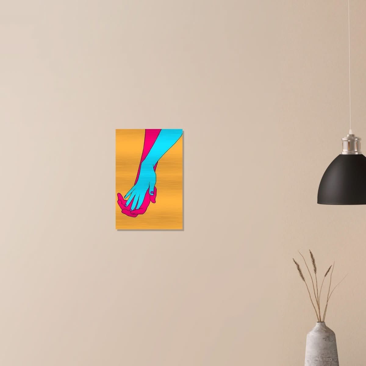 Da Vinci Pop Art Wall Art - Brushed Aluminum Print - 30x45 cm / 12x18″ - 