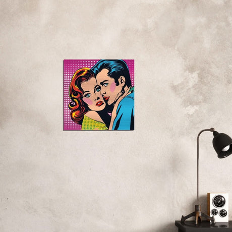 Da Vinci Pop Art Wall Art - Brushed Aluminum Print - 50x50 cm / 20x20″ - 