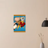 Da Vinci Pop Art Wall Art - Brushed Aluminum Print - 40x60 cm / 16x24″ - 