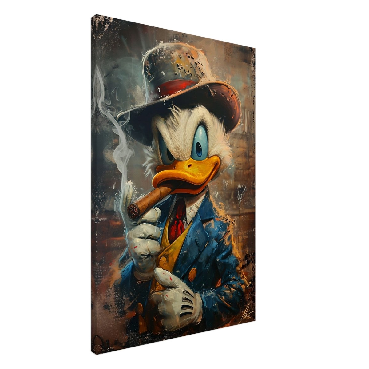 Da Vinci Pop Wall art print | Scrooge McDuck - Canvas - 60x90 cm / 24x36″ - 