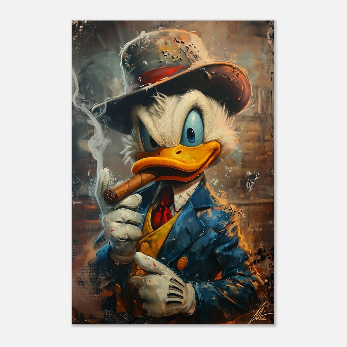 Da Vinci Pop Wall art print | Scrooge McDuck - Aluminum Print - 50x75 cm / 20x30″ - 