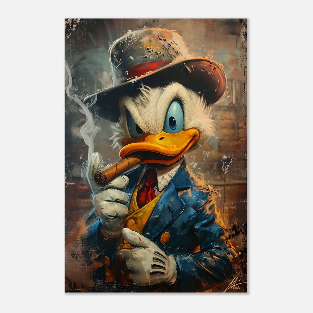 Da Vinci Pop Wall art print | Scrooge McDuck - Aluminum Print - 60x90 cm / 24x36″ - 