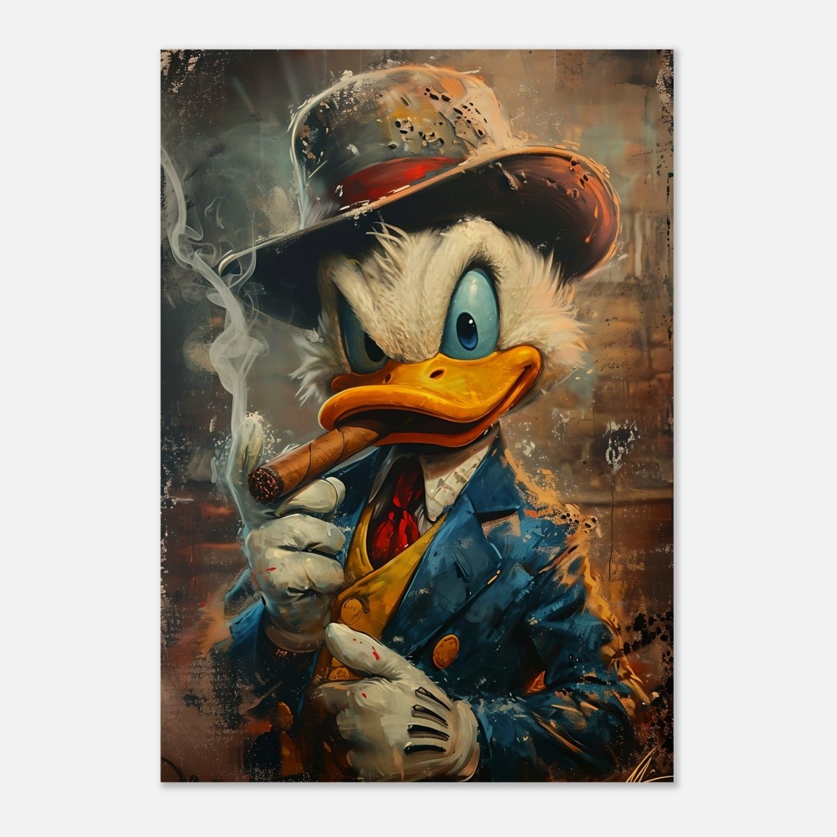 Da Vinci Pop Wall art print | Scrooge McDuck - Wood Prints - 70x100 cm / 28x40″ - 