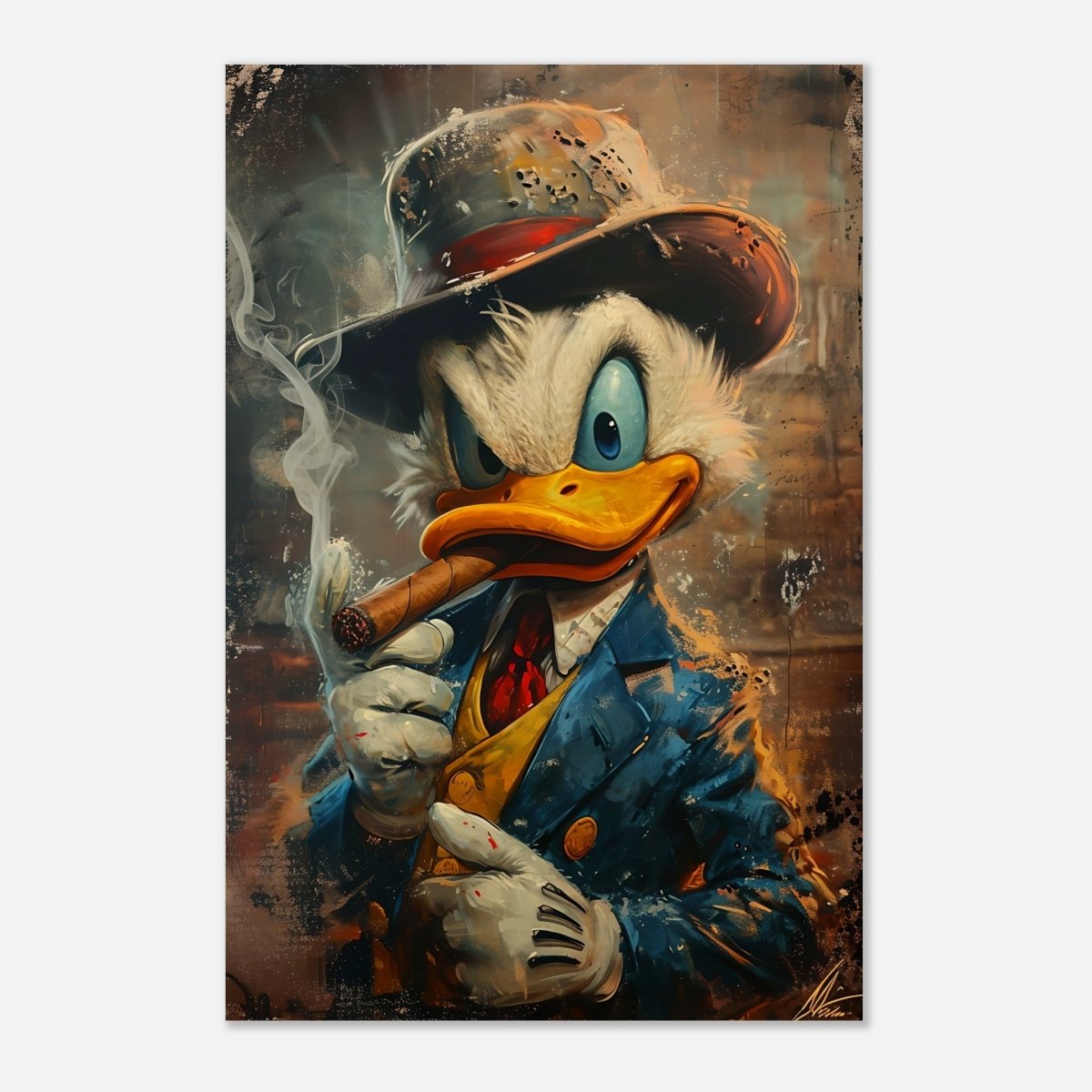 Da Vinci Pop Wall art print | Scrooge McDuck - Wood Prints - 30x45 cm / 12x18″ - 