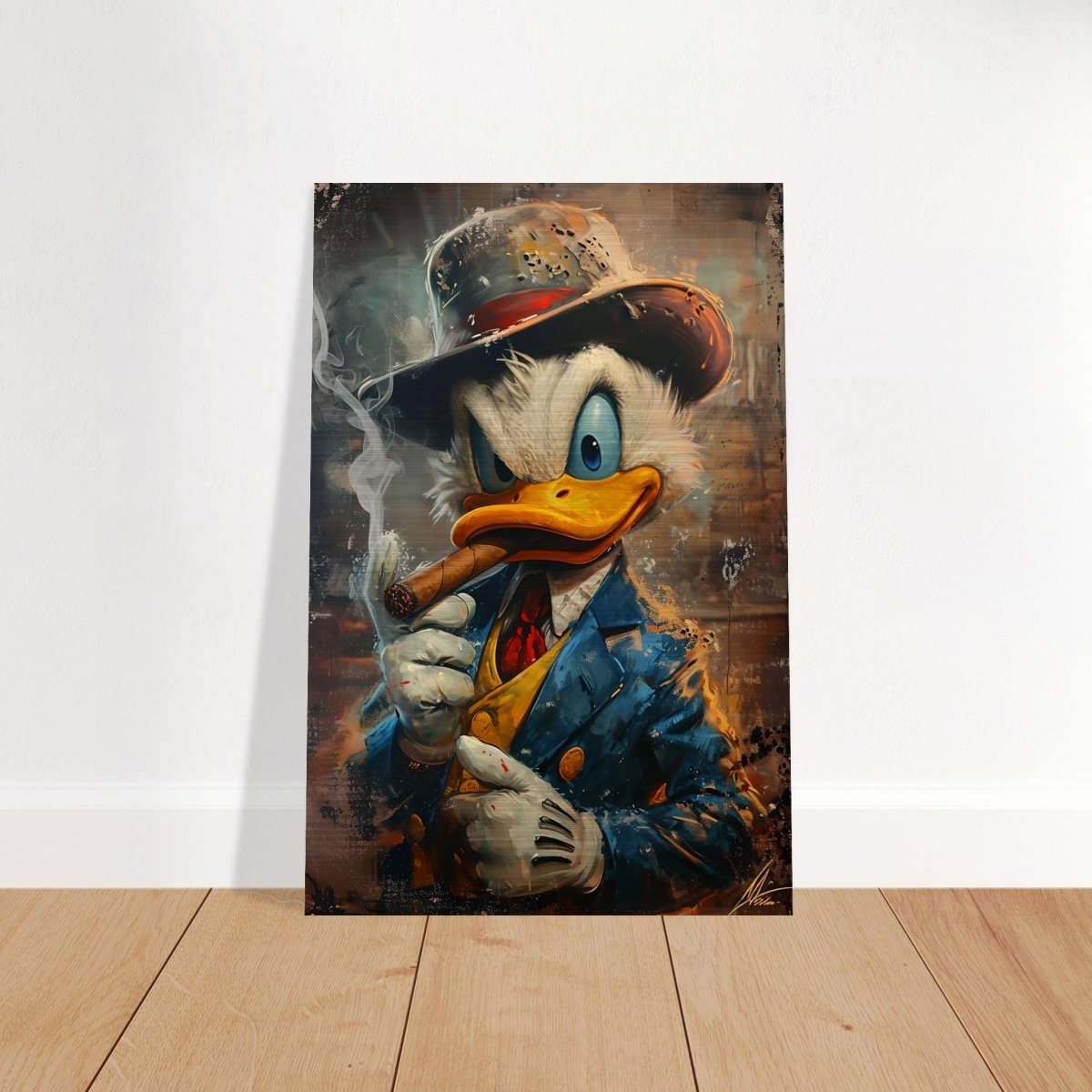 Da Vinci Pop Wall art print | Scrooge McDuck - Brushed Aluminum Print - 50x75 cm / 20x30″ - 