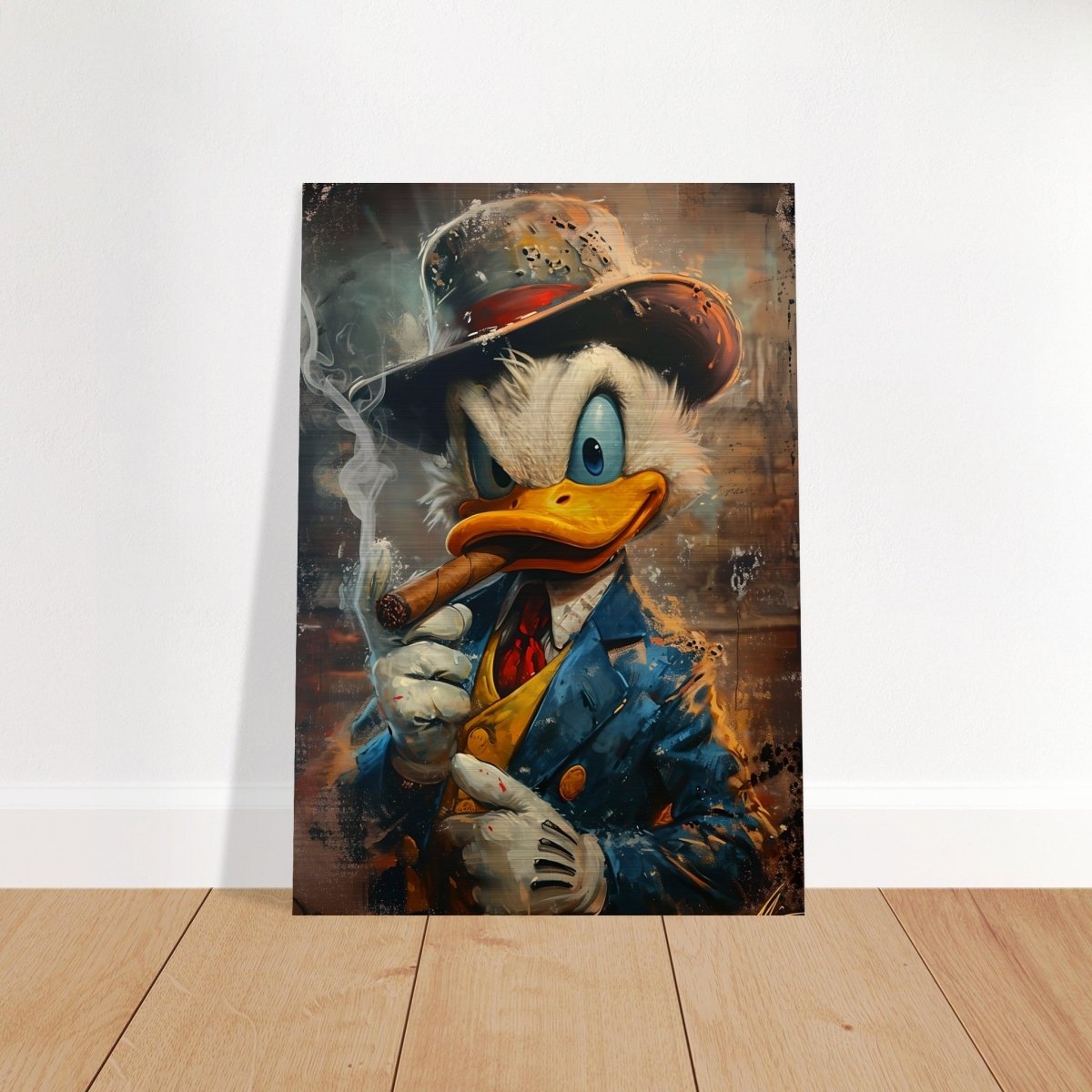 Da Vinci Pop Wall art print | Scrooge McDuck - Brushed Aluminum Print - 70x100 cm / 28x40″ - 