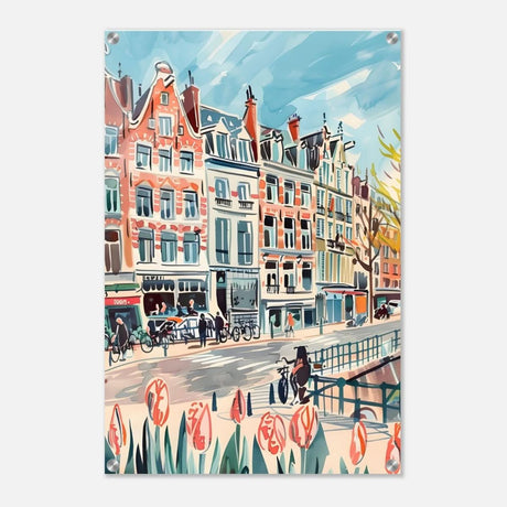 Da Vinci Travel Collection wall art print | Amsterdam Netherland - Acrylic Print - 50x75 cm / 20x30″ - 