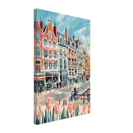 Da Vinci Travel Collection wall art print | Amsterdam Netherland - Canvas - 40x60 cm / 16x24″ - Thick