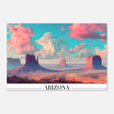 Da Vinci Travel Collection wall art print | Arizona USA | The Sonoran Desert - Aluminum Print - 30x45 cm / 12x18″ - 