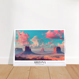 Da Vinci Travel Collection wall art print | Arizona USA | The Sonoran Desert - Brushed Aluminum Print - 70x100 cm / 28x40″ - 