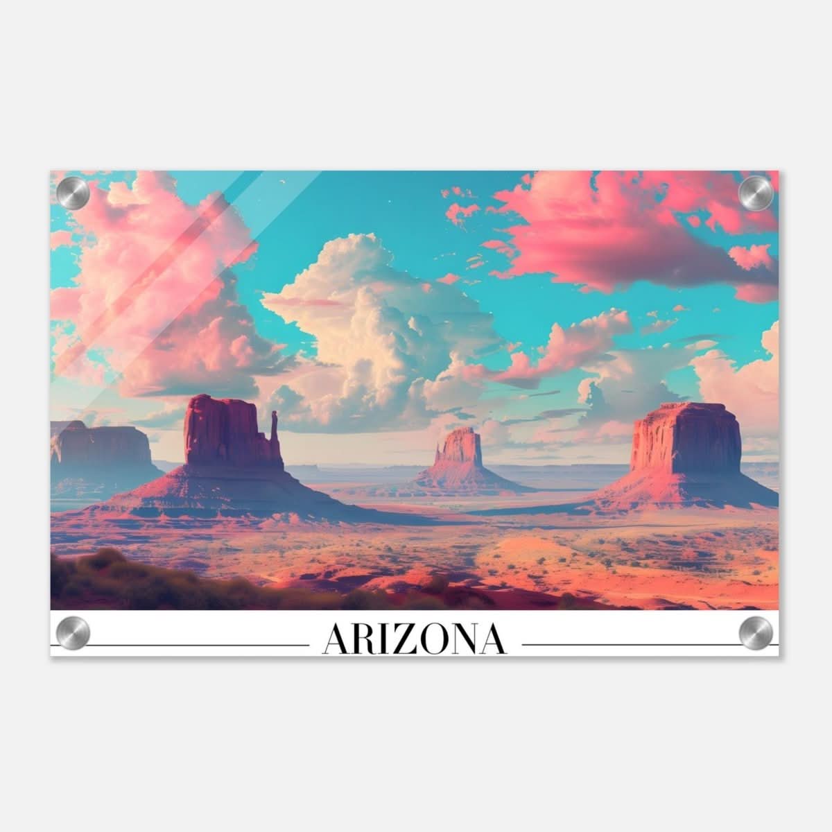 Da Vinci Travel Collection wall art print | Arizona USA | The Sonoran Desert - Acrylic Print - 30x45 cm / 12x18″ - 