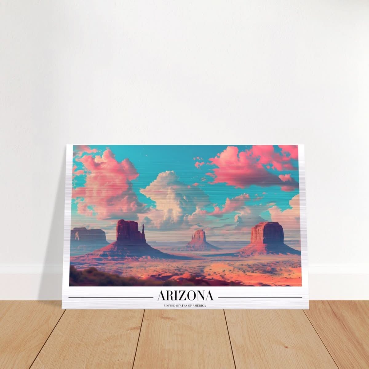 Da Vinci Travel Collection wall art print | Arizona USA | The Sonoran Desert - Brushed Aluminum Print - 60x90 cm / 24x36″ - 