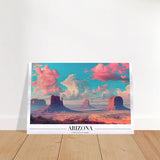 Da Vinci Travel Collection wall art print | Arizona USA | The Sonoran Desert - Brushed Aluminum Print - 60x90 cm / 24x36″ - 