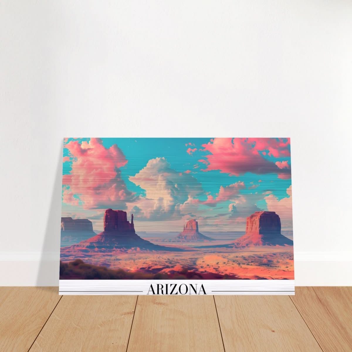 Da Vinci Travel Collection wall art print | Arizona USA | The Sonoran Desert - Brushed Aluminum Print - 30x45 cm / 12x18″ - 