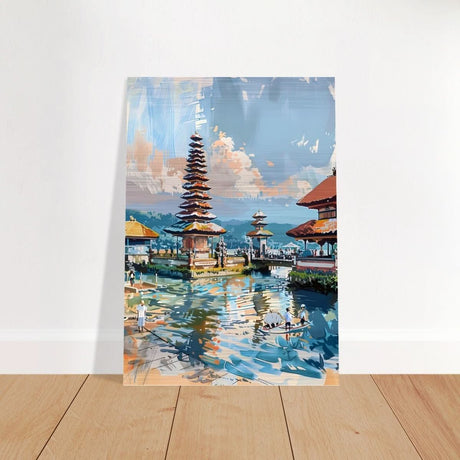 Da Vinci Travel Collection wall art print | Bali Indonesia - Brushed Aluminum Print - 70x100 cm / 28x40″ - 