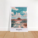 Da Vinci Travel Collection wall art print | Beijing China - Brushed Aluminum Print - 70x100 cm / 28x40″ - 
