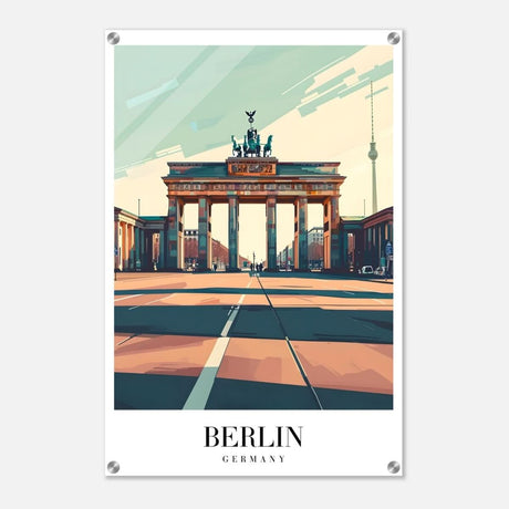 Da Vinci Travel Collection wall art print | Berlin Germany - Acrylic Print - 50x75 cm / 20x30″ - 