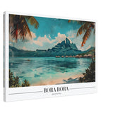 Da Vinci Travel Collection wall art print | Bora Bora French Polynesia - Canvas - 70x100 cm / 28x40″ - Thick