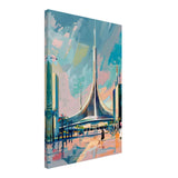 Da Vinci Travel Collection wall art print | Brasilia Brazil - Canvas - 50x75 cm / 20x30″ - Thick