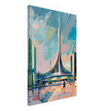 Da Vinci Travel Collection wall art print | Brasilia Brazil - Canvas - 50x75 cm / 20x30″ - Slim