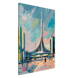Da Vinci Travel Collection wall art print | Brasilia Brazil - Canvas - 70x100 cm / 28x40″ - Slim