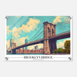 Da Vinci Travel Collection wall art print | Brooklyn Bridge | New York City USA - Acrylic Print - 30x45 cm / 12x18″ - 