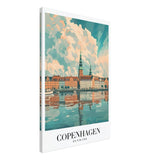 Da Vinci Travel Collection wall art print | Copenhagen Denmark - Canvas - 60x90 cm / 24x36″ - Thick