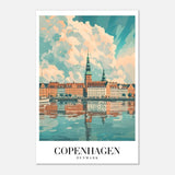 Da Vinci Travel Collection wall art print | Copenhagen Denmark - Aluminum Print - 30x45 cm / 12x18″ - 
