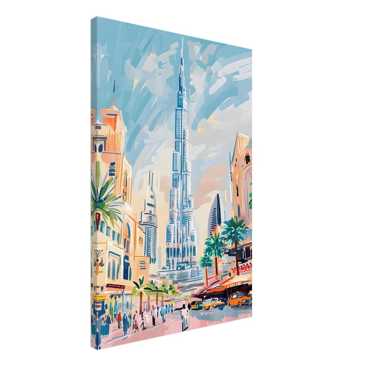 Da Vinci Travel Collection wall art print | Dubai United Arab Emirates - UAE - Canvas - 60x90 cm / 24x36″ - Thick