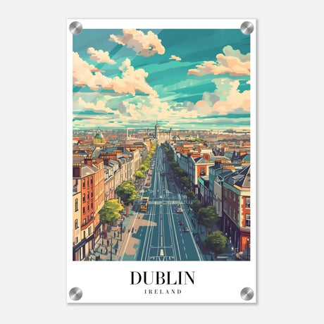 Da Vinci Travel Collection wall art print | Dublin Ireland - Acrylic Print - 30x45 cm / 12x18″ - 