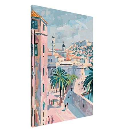 Da Vinci Travel Collection wall art print | Dubrovnik Croatia - Canvas - 70x100 cm / 28x40″ - Slim