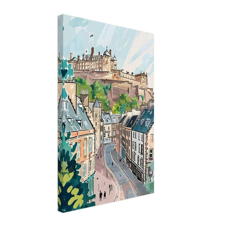 Da Vinci Travel Collection wall art print | Edinburgh Scotland - Canvas - 40x60 cm / 16x24″ - Thick