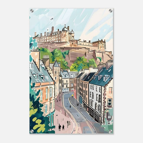 Da Vinci Travel Collection wall art print | Edinburgh Scotland - Acrylic Print - 50x75 cm / 20x30″ - 