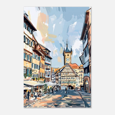 Da Vinci Travel Collection wall art print | Frankfurt Germany - Aluminum Print - 40x60 cm / 16x24″ - 