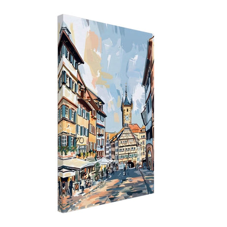 Da Vinci Travel Collection wall art print | Frankfurt Germany - Canvas - 40x60 cm / 16x24″ - Thick