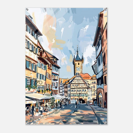 Da Vinci Travel Collection wall art print | Frankfurt Germany - Acrylic Print - 70x100 cm / 28x40″ - 