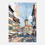 Da Vinci Travel Collection wall art print | Frankfurt Germany - Aluminum Print - 70x100 cm / 28x40″ - 